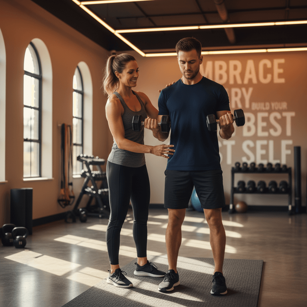 Private personal training suite at Xtreme Fitness Studio with certified trainer